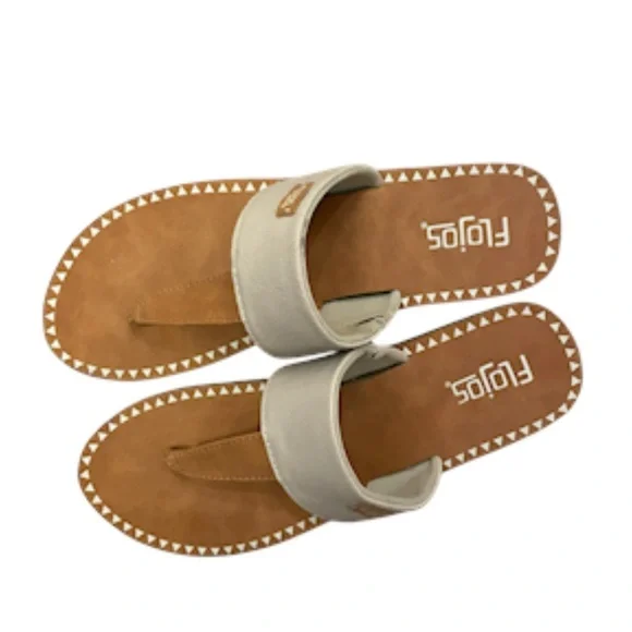 Flojos Women's Grace Brown & Beige Sandals Size 9 NWOT - Picture 3 of 5